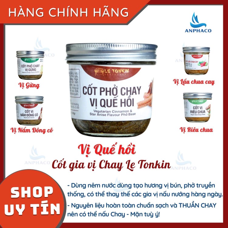 Cốt phở chay vị quế hồi