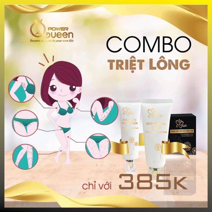 [Hàng Cao Cấp] Combo Kem Tẩy Triệt Lông Briar Bikini - Evashop69 - Triệt Lông Tận Gốc, Triệt Mùi Hôi Nách, Tẩy Sạch Mọi Loại Lông Tay, Chân, Nách, Bẹn