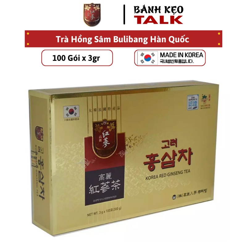 Trà hồng sâm bulibang hàn quốc (100 gói x 3gr