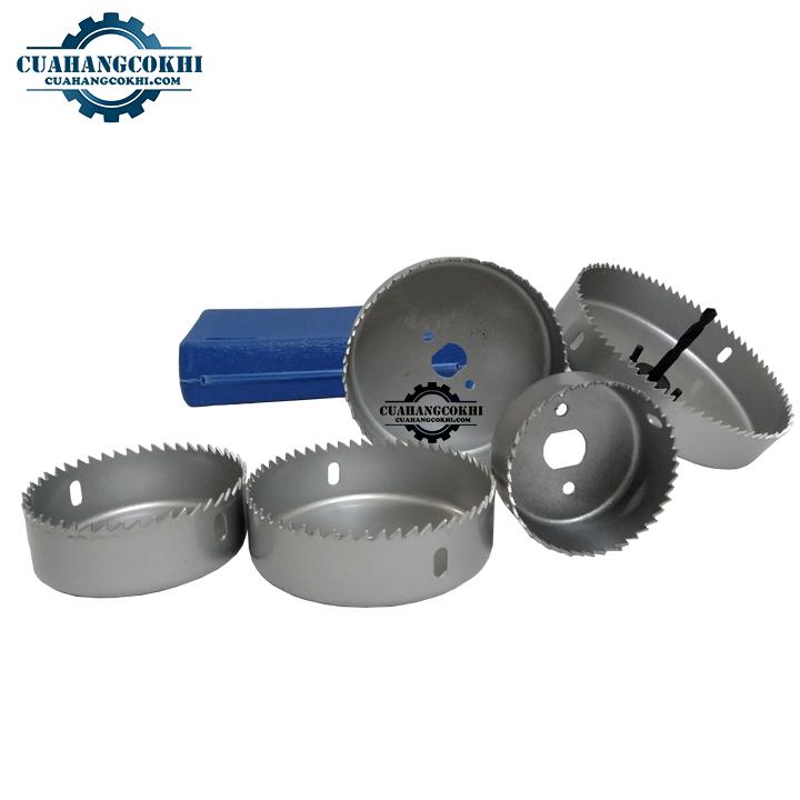 Lưỡi khoét gỗ, Bộ mũi khoan khoét lỗ thạch cao, gỗ, kim loại mỏng Cmart 8 chi tiết size lớn