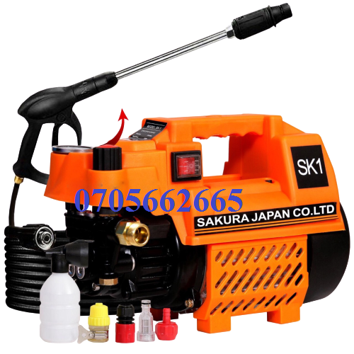 Máy rửa xe chỉnh áp Zukui S5-2000w chỉnh áp phù hợp cả rửa xe oto và vệ sinh điều hòa máy lạnh - tặng bình xà bông