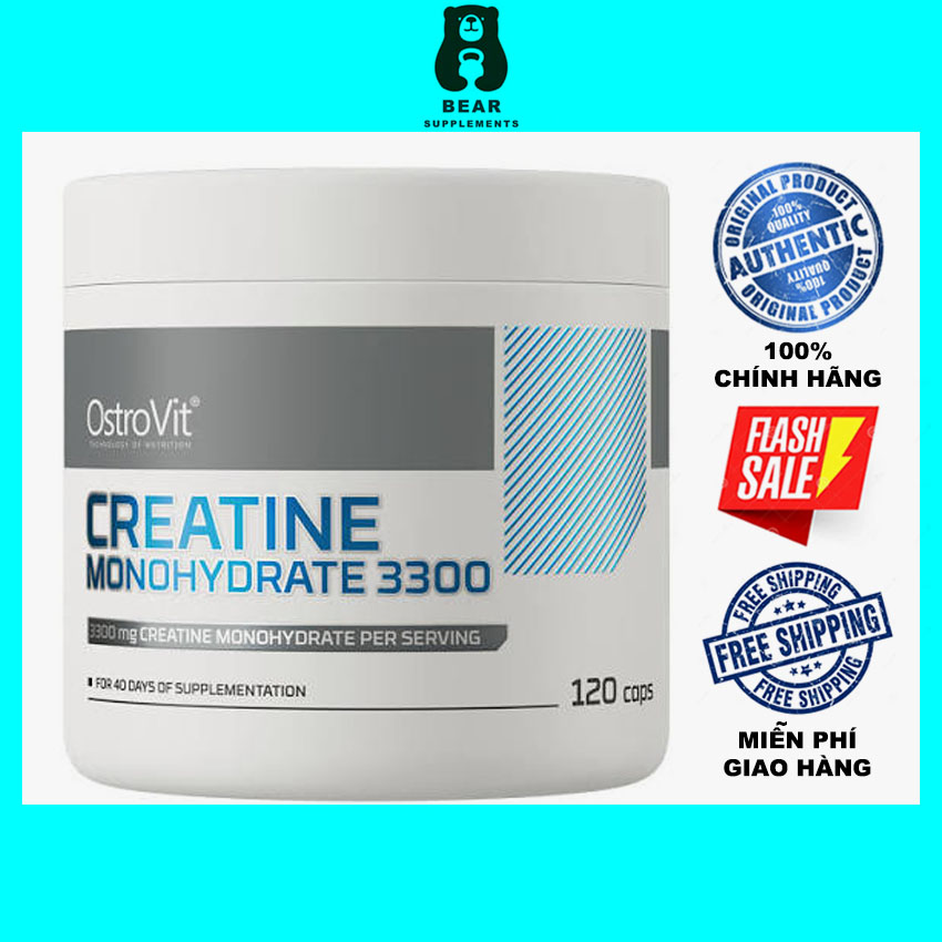 OstroVit Creatine Monohydrate 3300 (120 viên)