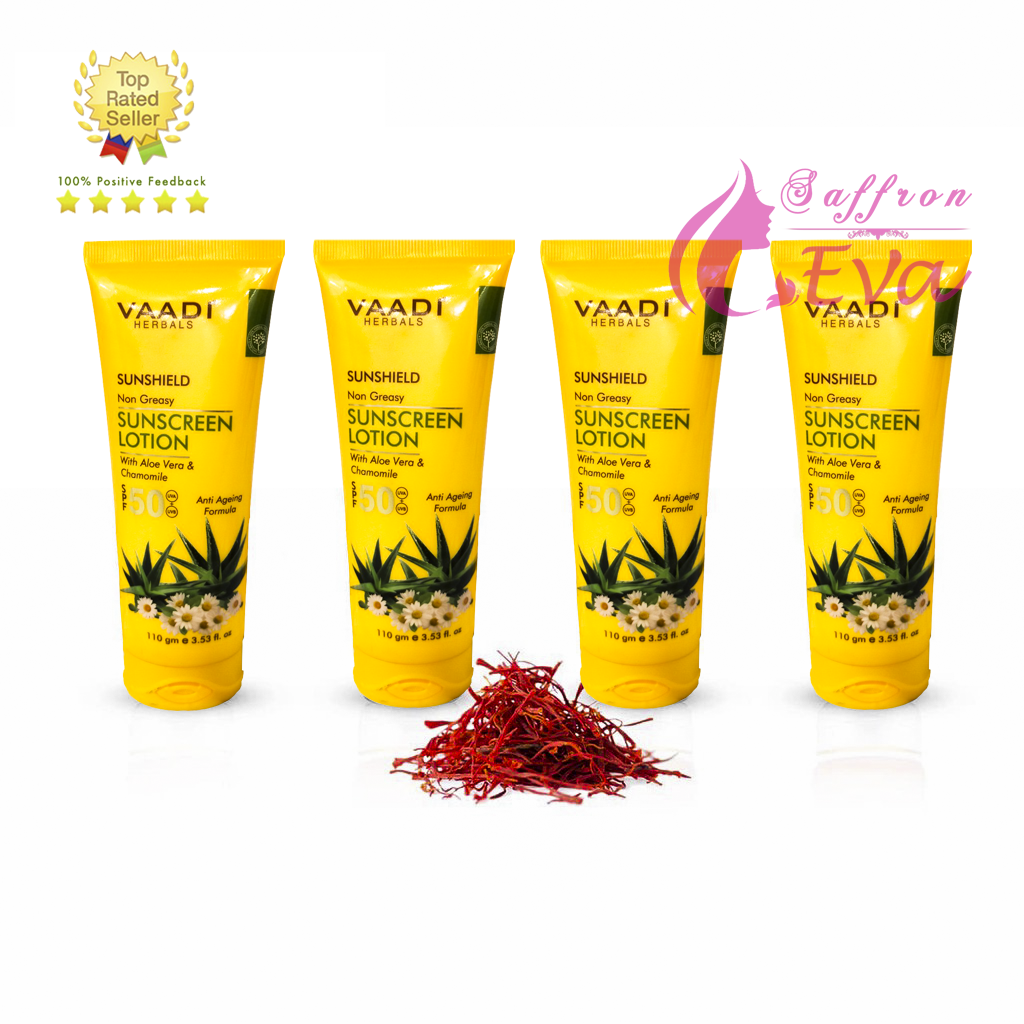 Kem Chống Nắng Bảo Vệ Hoàn Hảo Sunscreen Lotion Vaadi Ấn Độ SPF50 110ml