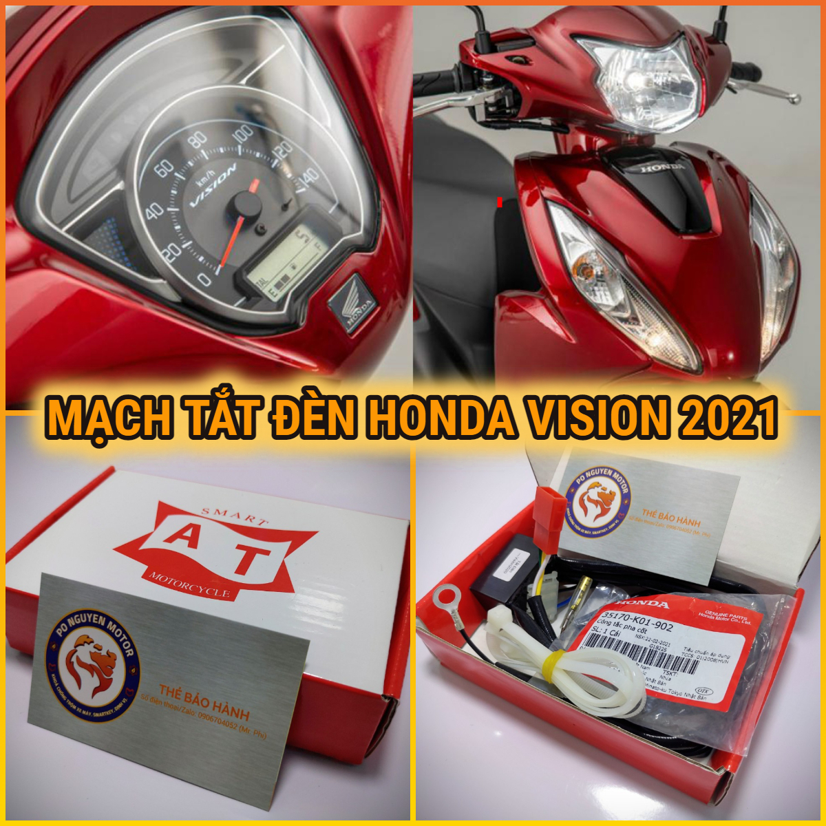 [HCM]MẠCH TẮT MỞ ĐÈN HONDA VISION 2021-2022 ( SẢN PHẨM BAO GỒM CÔNG TẮC HONDA CHÍNH HÃNG)