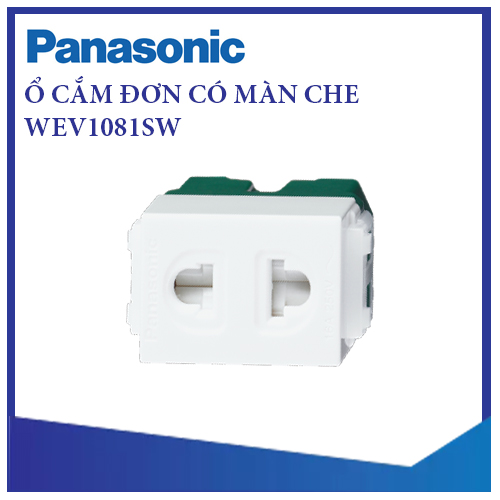 [ PANASONIC ] Ổ CẮM ĐƠN CÓ MÀN CHE DÒNG WIDE - WEV1081
