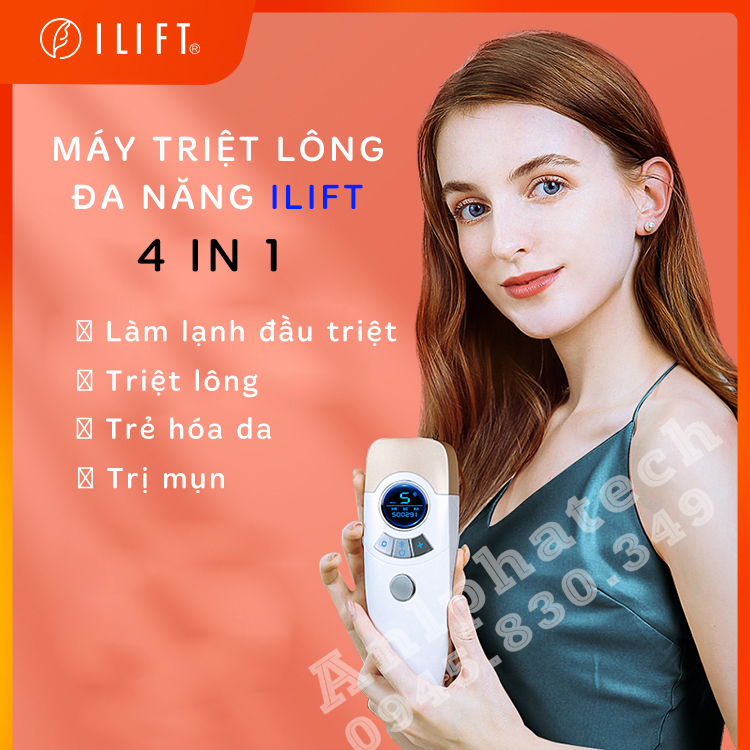 Máy Triệt Lông Lạnh ILIFT IF-1806, Máy Triệt Lông Vĩnh Viễn Laser IPL Mini Cầm Tay Đa Chức Năng Thế Hệ Mới Nhất 2022