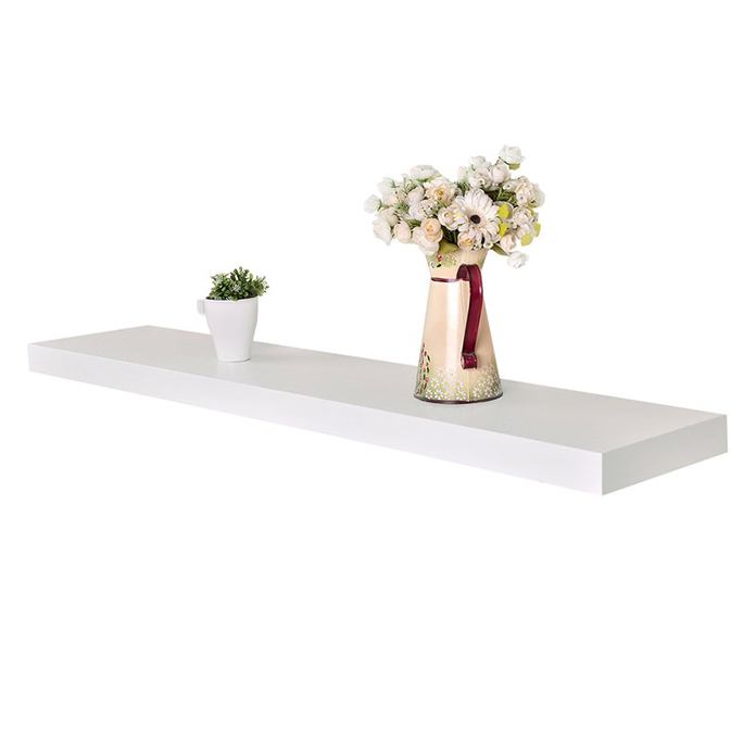 Kệ treo tường Tivi 1 Thanh Ngang ( KT80x20cm) - Kệ Treo Tường Gỗ Lõi Xanh Chống Ẩm +Tặng phụ kiện lắp đặt