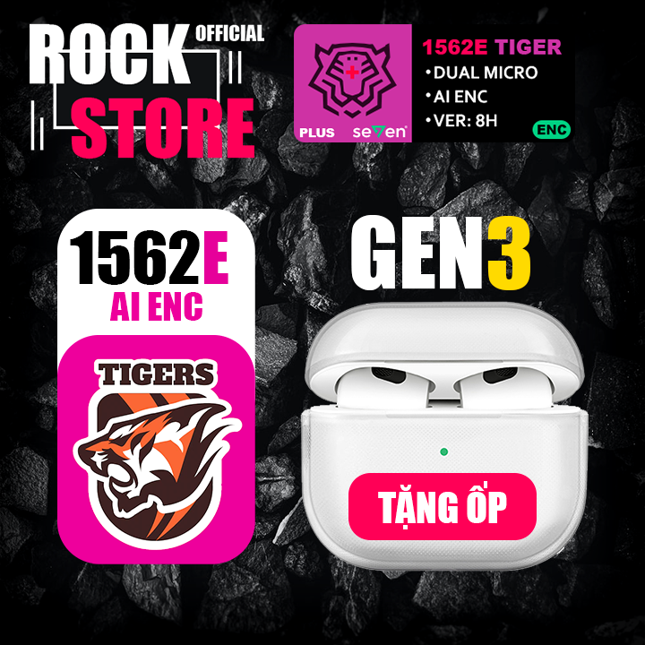 Gen3 1562e bản cao nhất của louda - tai nghe bluetooth gen3 1562e enc - âm thanh không gian thực - con quay hồi chuyển 6 trục kép - kết nối đa thiết bị