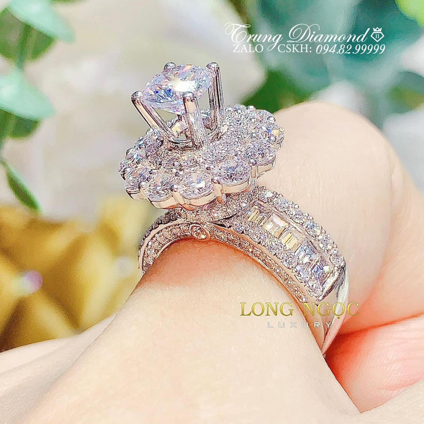 Nhẫn nữ đẹp, nhẫn nữ vàng trắng, nhẫn bạc Ý xi kim, nhẫn đá phale cao cấp, nhẫn kim cương sang trọng, nhẫn vàng non 24k, nhẫn vàng cưới, nhẫn đá phong thủy, nhẫn thời trang nữ, nhẫn công hoàng kim - Trang sức GADO V9094 CAM KẾT KHÔNG ĐEN