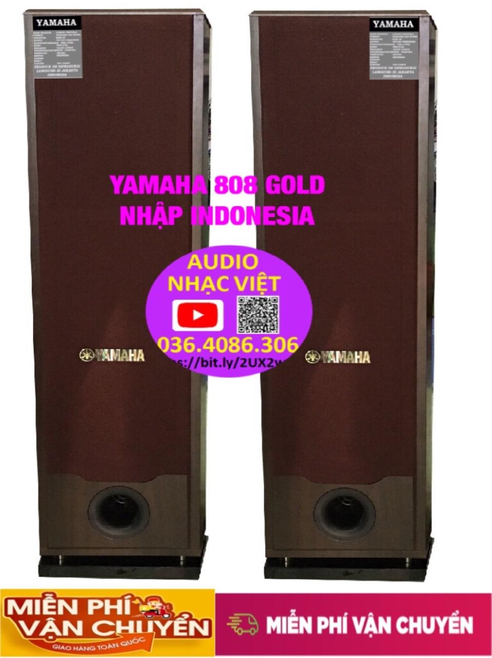 [HCM]Loa YAMAHA 808 GOLD NHẬP INDONESIA PHIÊN BẢN MÀU CAFE MỚI (ZALO: 0364086306)