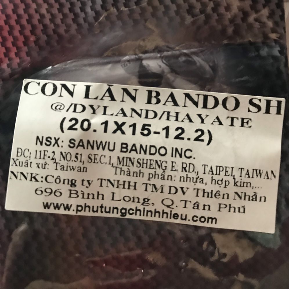 Bi nồi 12,2gr xe sh ý/dylan/ps/hayate hiệu bando