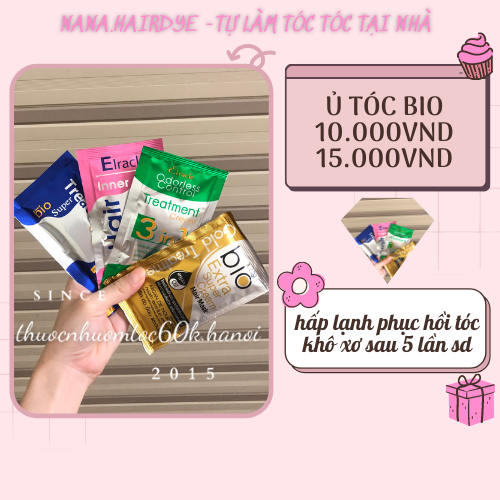 Gói kem ủ xả tóc Bio Treatment Thái Lan đủ 4 màu