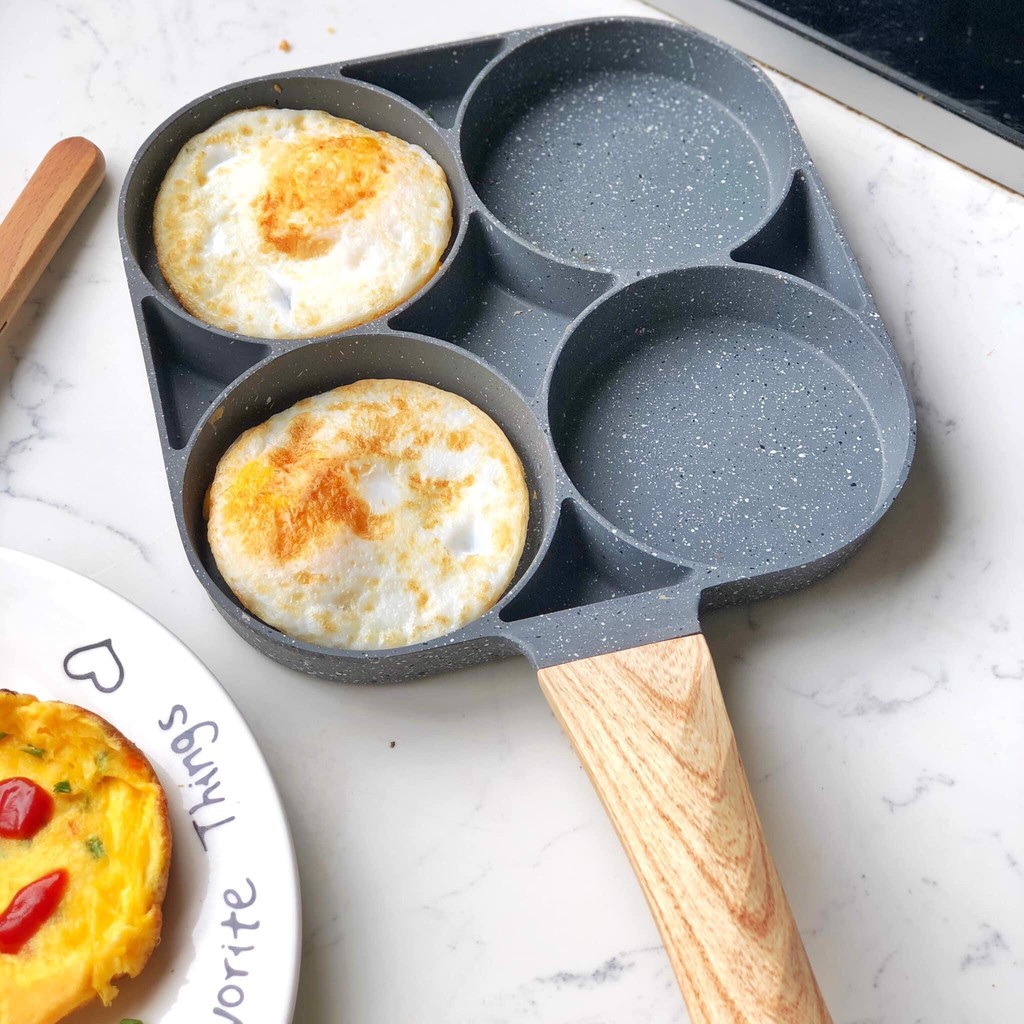 - chảo đá chống dính 4 ngăn,làm bánh, chiên trứng tiện dụng