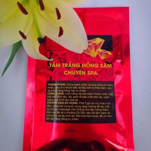 Tắm Trắng Hồng Sâm
