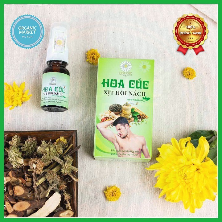 (Chính Hãng) Xịt Triệt Hôi Nách Hooa Cúc - Ngăn Tiết Mồ Hôi , khử mùi hiệu quả ngay lần sử dụng đầu tiên - Giảm Thâm (Mẫu Mới)