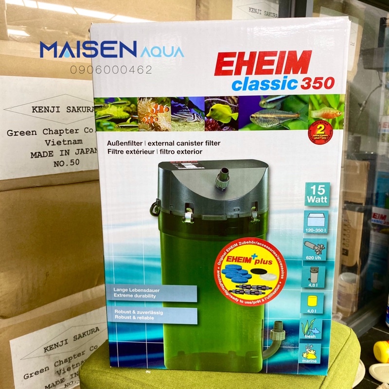 Lọc thùng eheim classic 350 - 2215 cho hồ thuỷ sinh cá tép