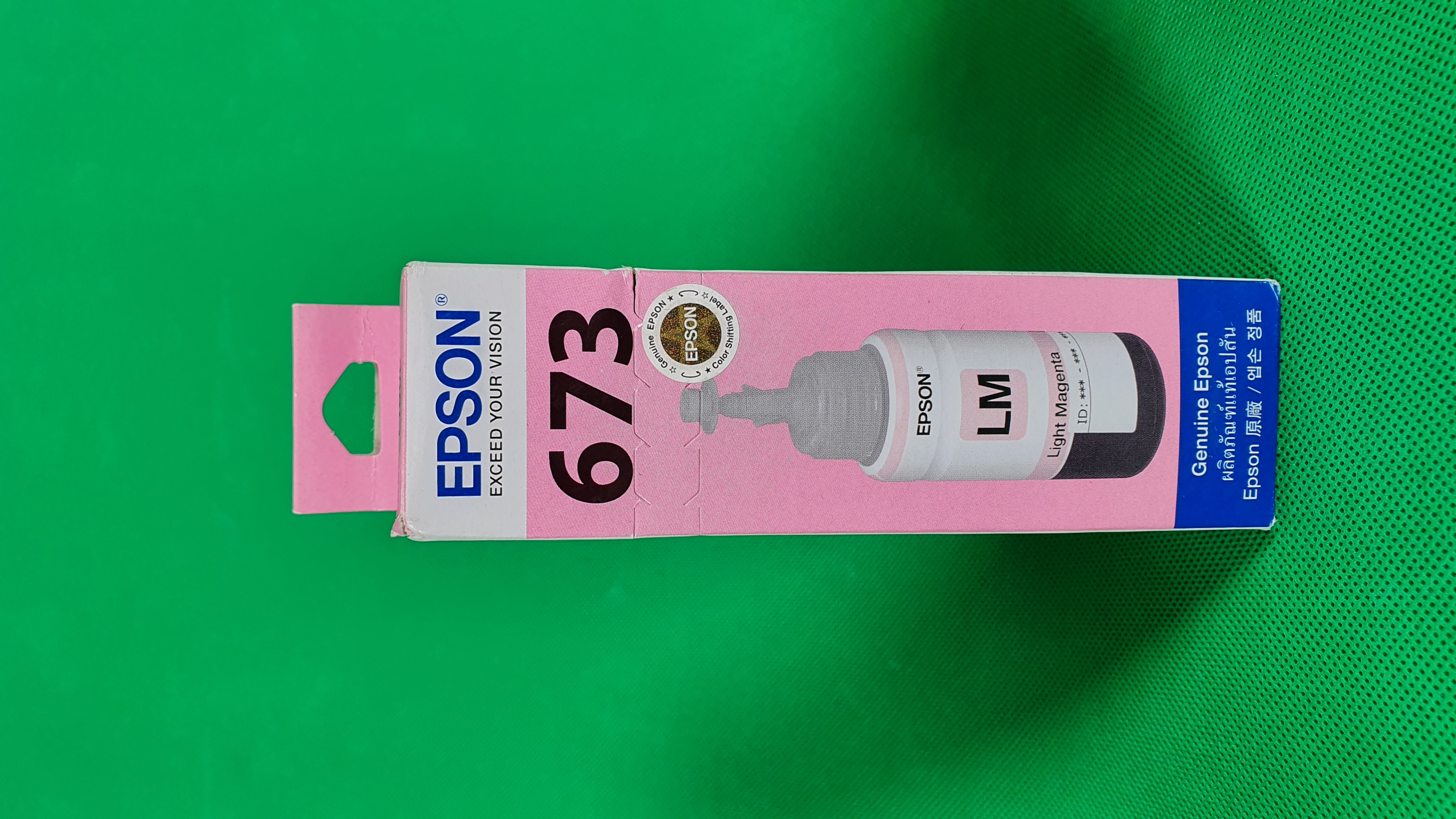 Lọ mực chính hãng epson 673 đỏ nhạt dùng cho epson l805/l1800