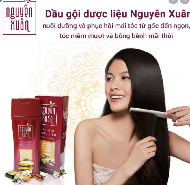 Combo 2 chai Dầu gội dược liệu Nguyên Xuân Nâu