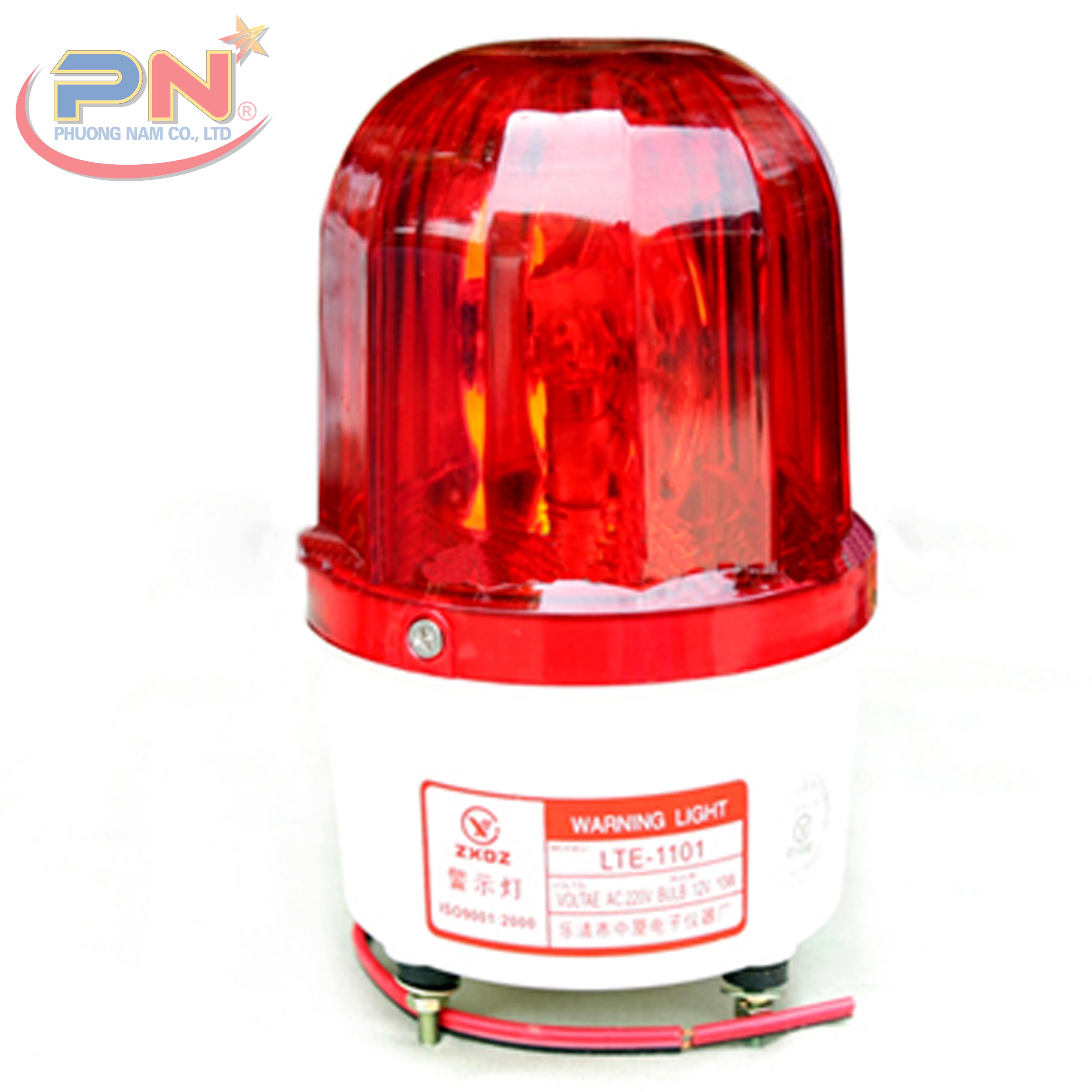 Đèn quay điện có hú 12V LTE-1101L sử dụng ngồn điện 12v không dùng pin, được tích hợp đèn quay và còi hú