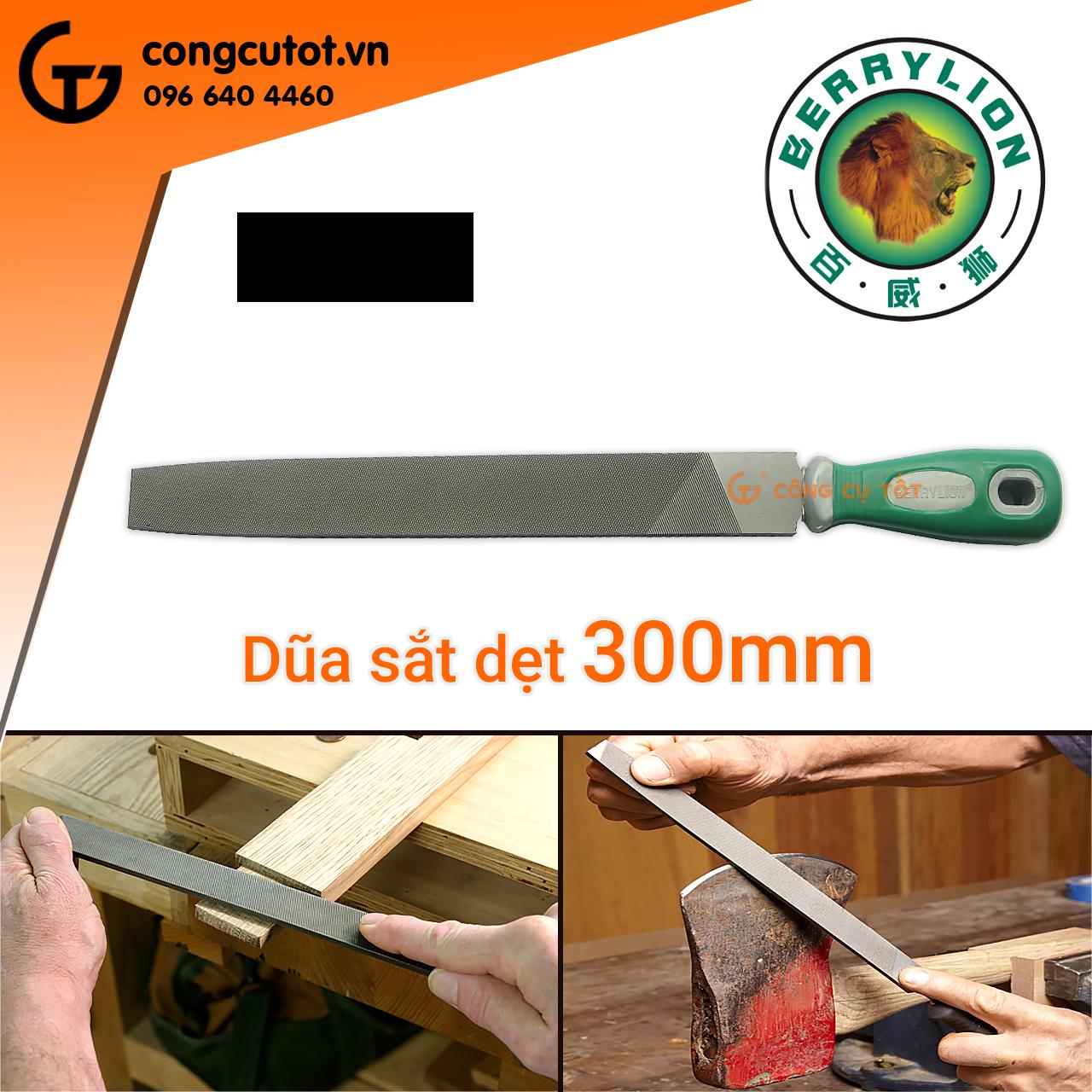 Dũa mài lưỡi cưa - Dũa sắt dẹt Berrylion