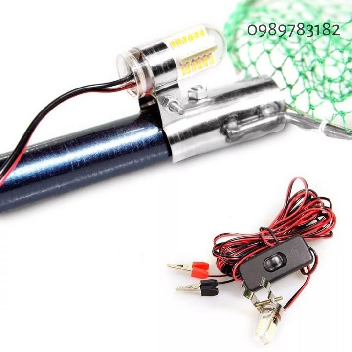 Bóng đèn led 12v ngâm nước , bóng đèn gắn vợt kích 96 mắt led và 48 mắt