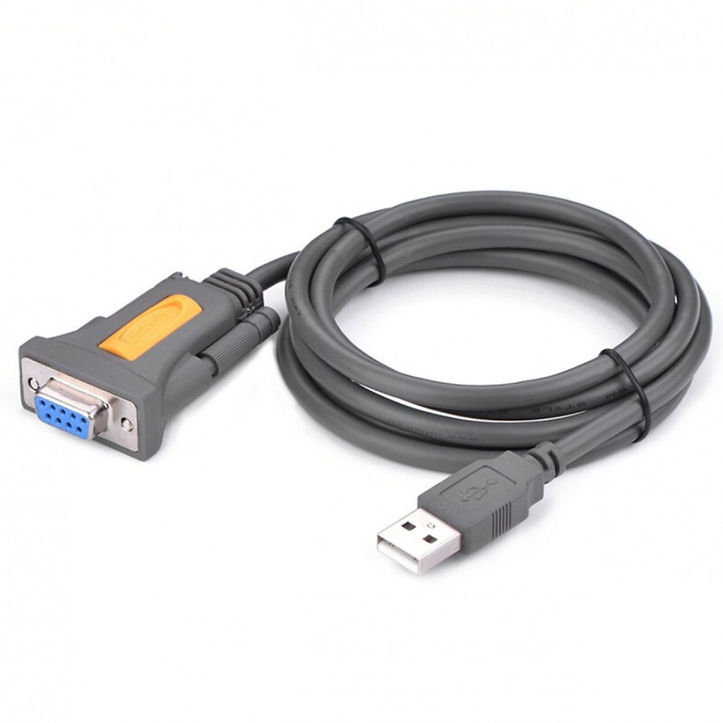 Cáp chuyển đổi usb sang com rs232 dài 1,5m ugreen 20201 - hàng bảo hành 18 tháng.
