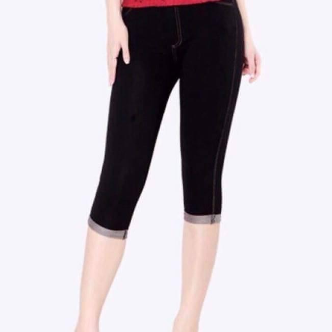 QUẦN LEGGING LỬNG GIẢ JEANS