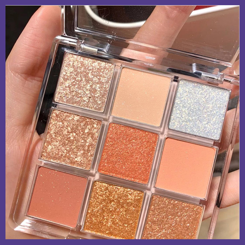 [HCM]Bảng Mắt 9 Ô Dikalu Coco Venus Nội Địa Trung Tông Màu Nâu Cam Vàng Nhũ Cực Hót Claura Beauty