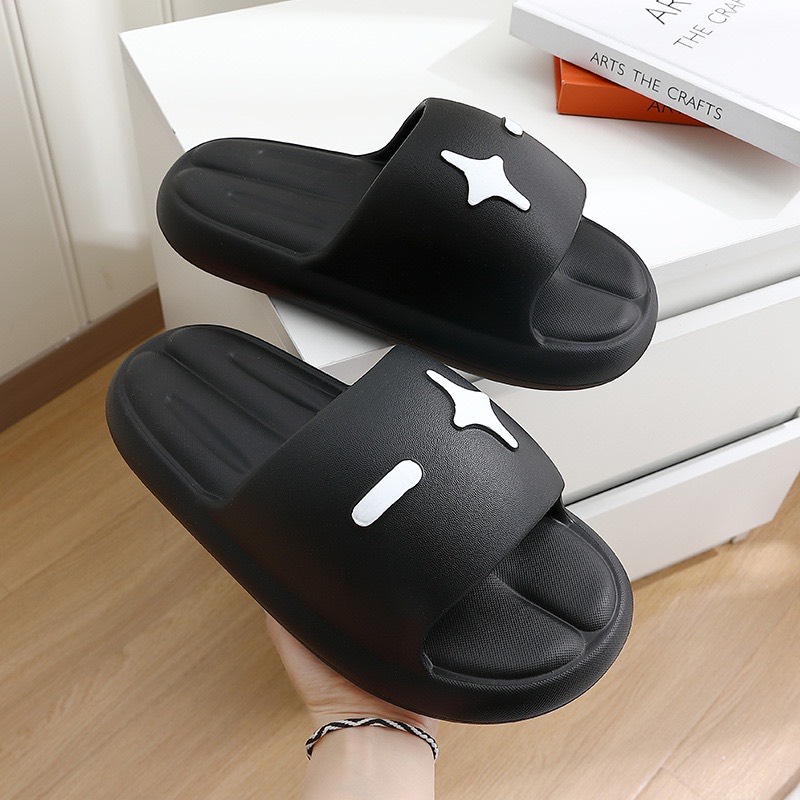 Dép quai ngang bánh mì  in hình  cực chất