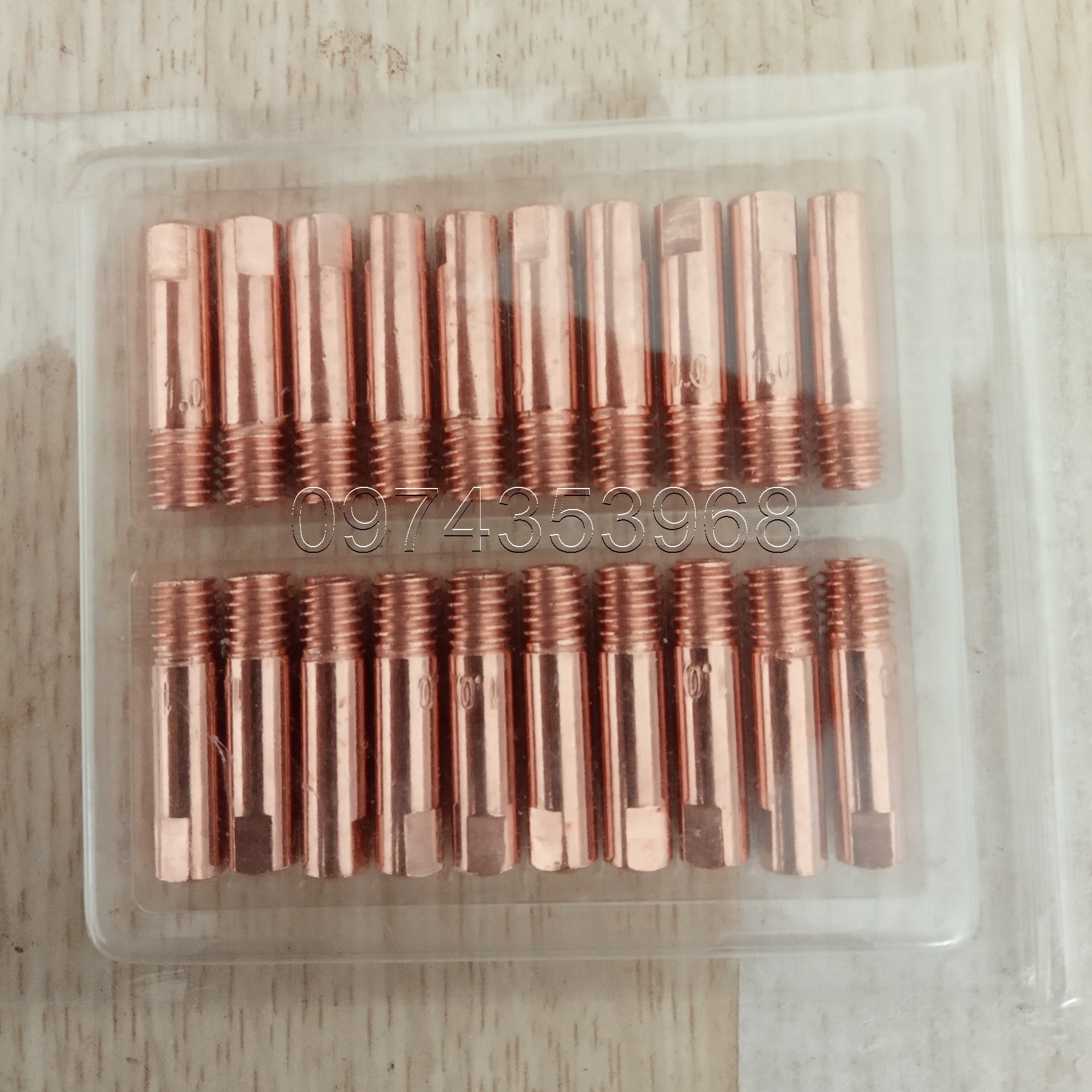 Bép hàn mig m6x25x0.8-1.0mm - 20 cái