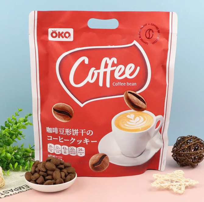 Bánh quy hạt cà phê okq 200gram