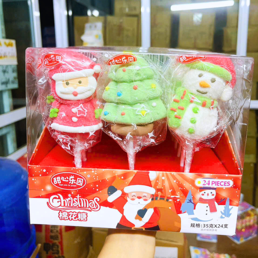 Combo 10 Cây Kẹo Dẻo Noel, Giáng Sinh Cây Thông, Người Tuyết K92 - BeeGin Food Shop