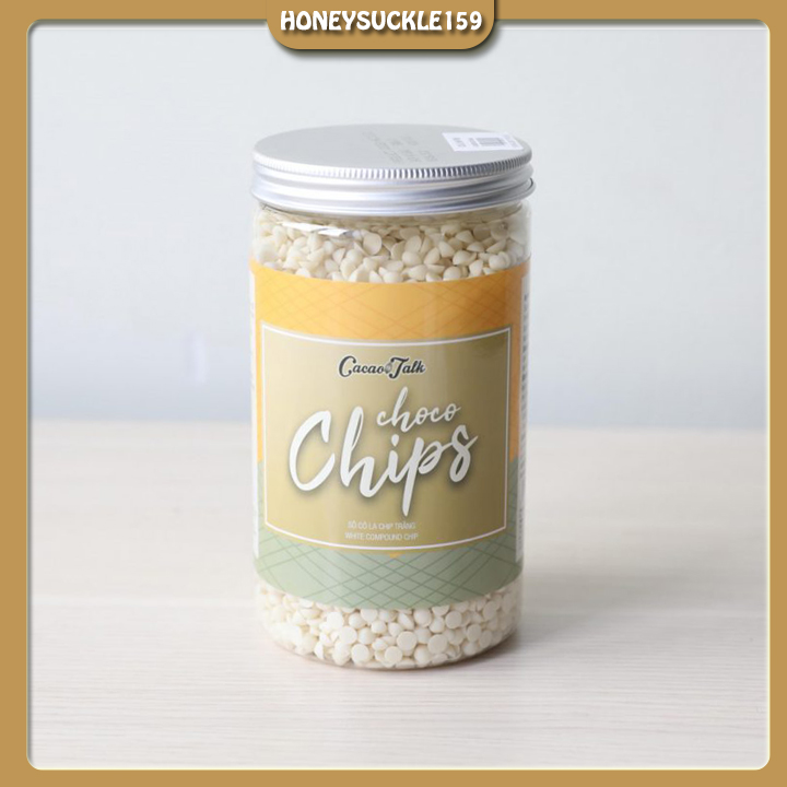 Socola Chip(Chocochip) Dùng Trang Trí Bánh Hộp 700g (Trắng)