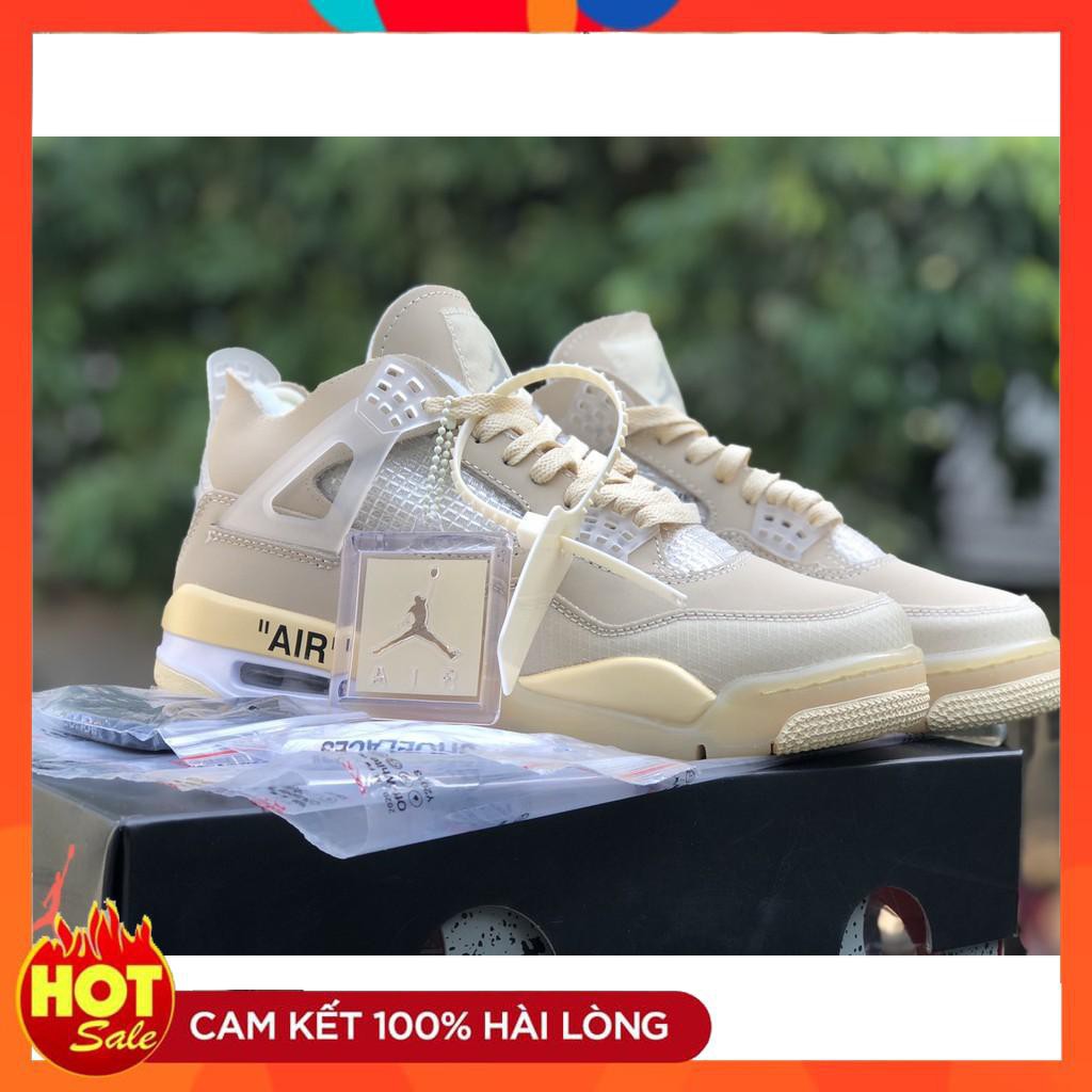 Giày bóng rổ jd4 off white, giày jd4 off nam nữ cao cấp full box bill