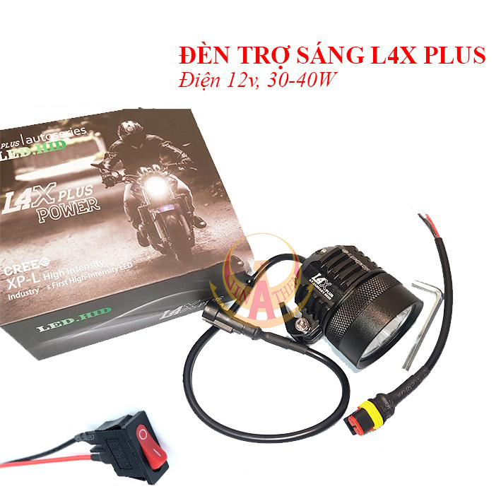 Đèn Trợ Sáng L4x F1 Kính Tím Xịn( BẢO HÀNH 6 THÁNG)