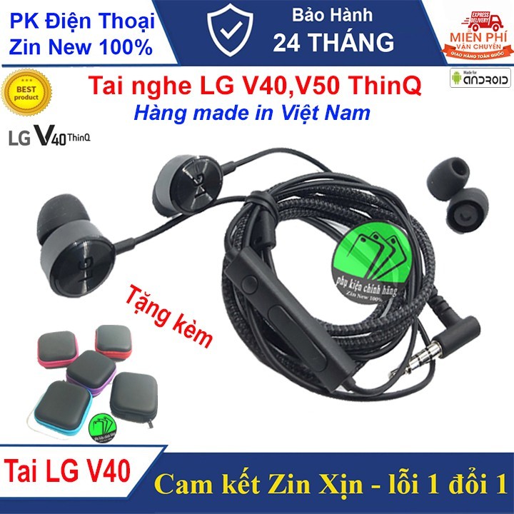 Tai nghe LG V40 V50 . Siêu phẩm trong dòng tai nghe LG . Chuẩn Zin Xịn - BH 12 tháng