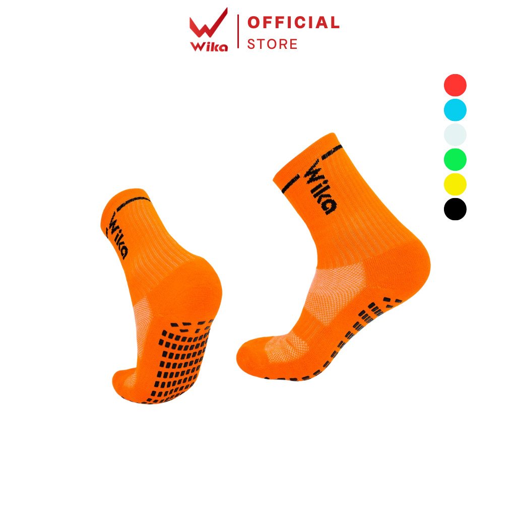Tất Bóng Đá Chống Trơn WIKA TATCTWIKA Chất Cotton Co Giãn Tốt, Thấm Hút Mồ Hôi, Thoải Mái Khi Sử Dụng