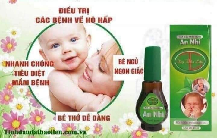 Tinh dầu viêm đường hô hấp an nhi - dạ thảo liên-20ml