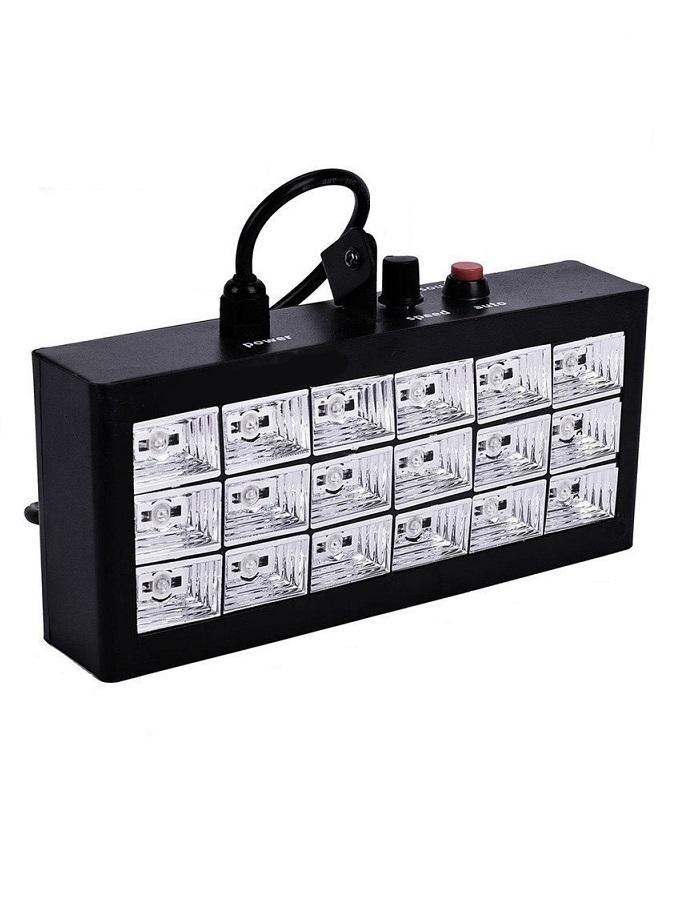 [HCM]Đèn sân khấu 18 led cảm ứng nhạc ánh sáng trắng