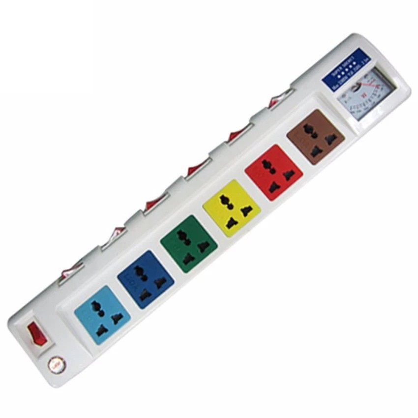 Ổ cắm lioa 6 ổ đa năng công suất lớn dây 2,5m 6ofssv2.5-3