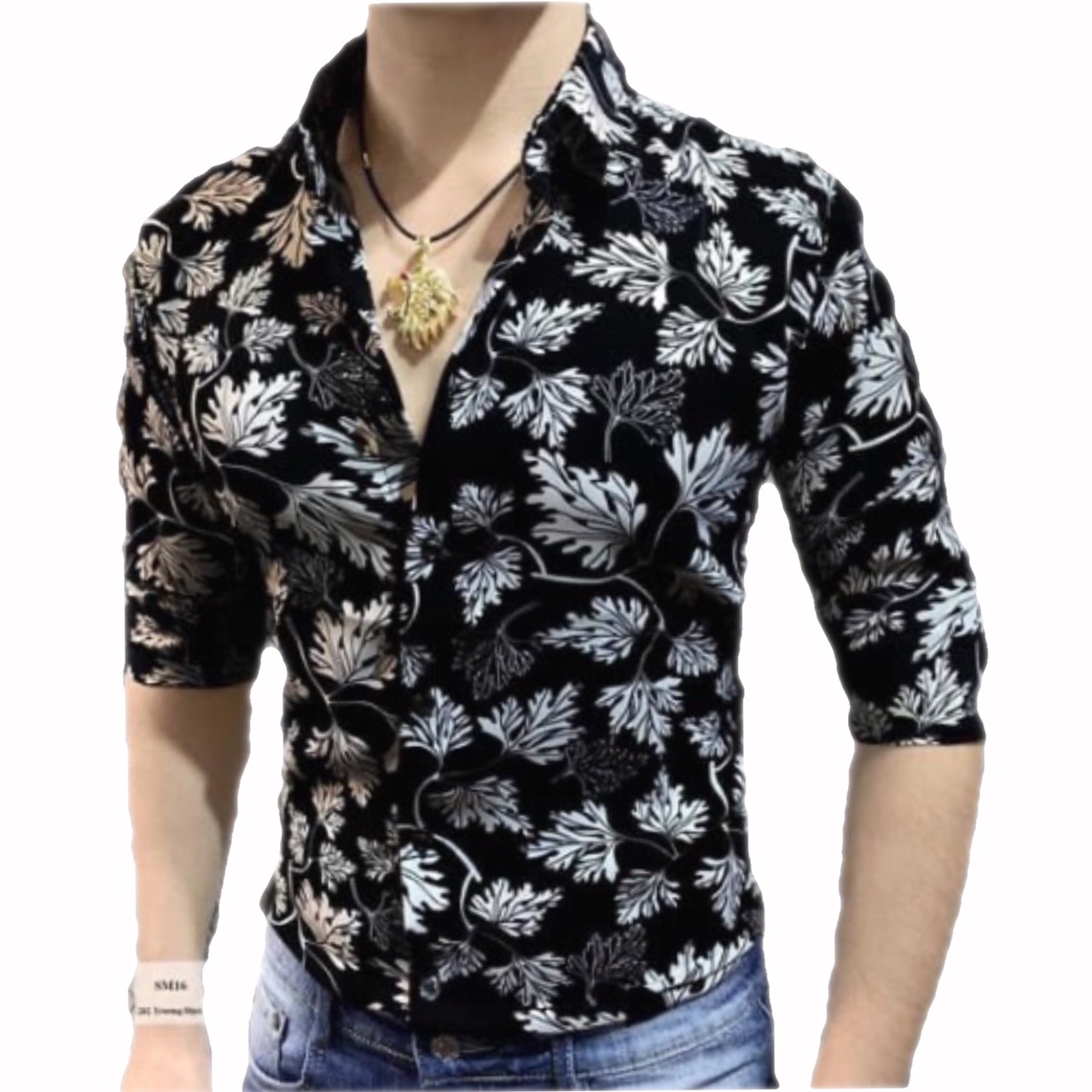 [HCM]Áo sơ mi nam mẫu mới chất lụa họa tiết 3D foom body: kiểu dáng Hàn quốc hót 2021