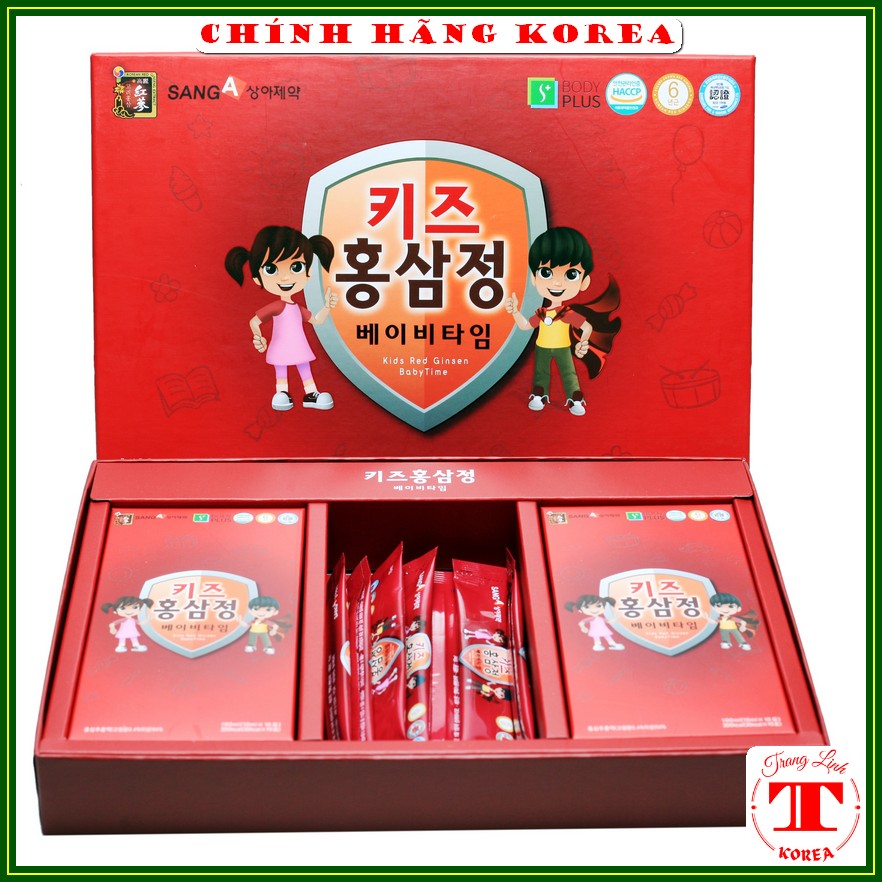 Nước hồng sâm baby Sanga hàn quốc, hộp 30 gói - Hồng sâm hàn quốc cho bé - Tăng đề kháng, giúp bé ăn ngon ngủ tốt - tranglinhkorea