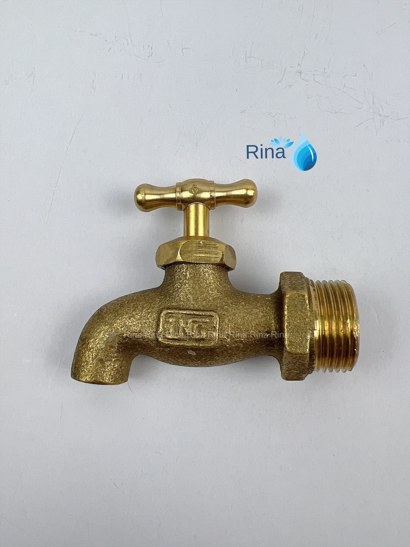 Vòi đồng, vòi đồng tay vặn, khoá nước rumine đồng thau 21 27