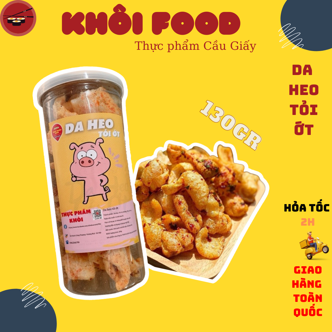 Da heo chiên nước mắm giòn tan vị tỏi ớt vị đặc biệt hũ 150g