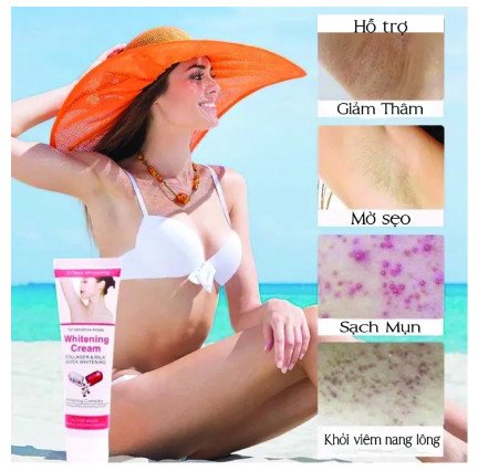 Kem giảm thâm làm trắng vùng nách,khử mùi hôi vùng nách, giảm thâm vùng kín,đầu gối,khuỷu tay chân