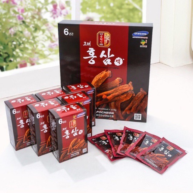 Nước mát hồng sâm pocheon hàn quốc