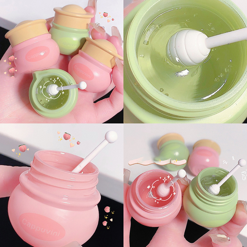 Mặt nạ ủ môi dưỡng ẩm cappuvini, Sáp dưỡng môi giúp làm hồng và mềm môi hương trái cây