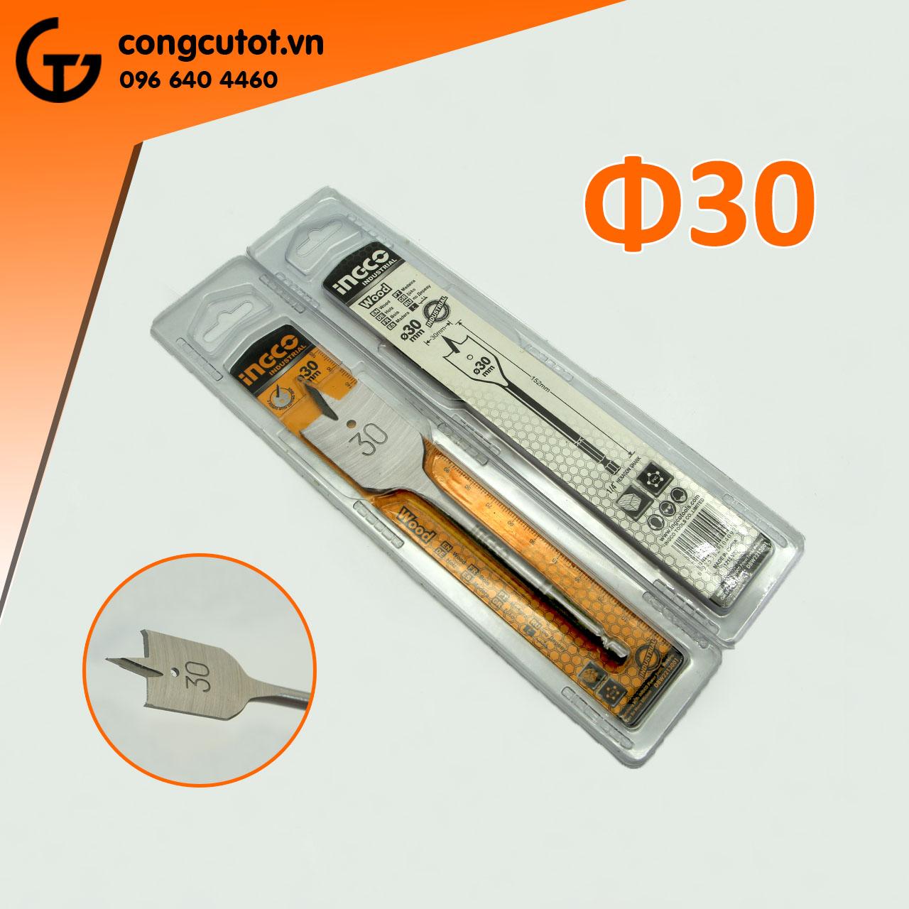 Mũi khoan đuôi cá Ingco các cỡ