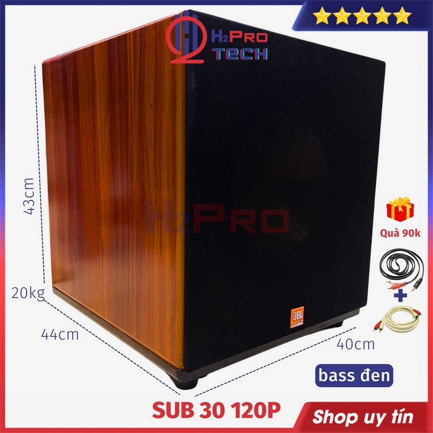 Loa sub điện bass 30 jbl 120p 350w cao cấp - tặng dây av, sub 30 siêu trầm bass mặt - h2pro tech