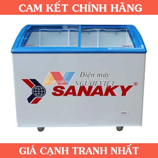Tủ đông sanaky vh-402kw cánh kính 2 chế độ 300l